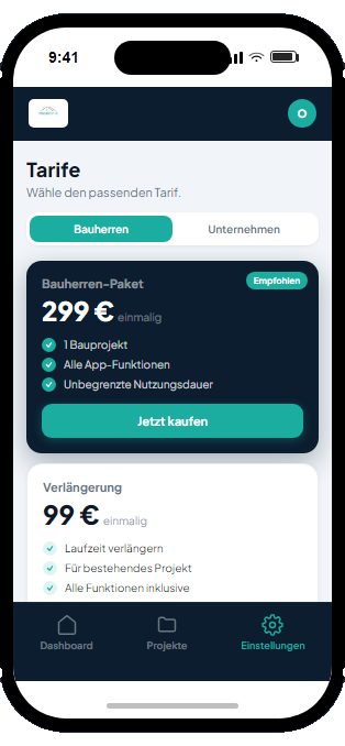 PROSERV-O App – Tarife